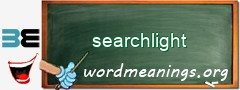 WordMeaning blackboard for searchlight